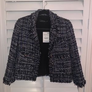 ZARA TWEED JACKET NWT